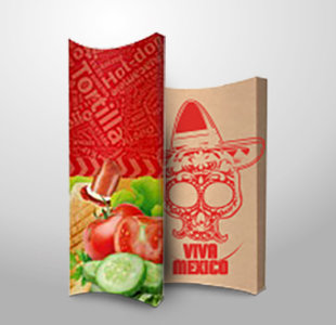 scatola per roll, piadine , wrap, hot-dog